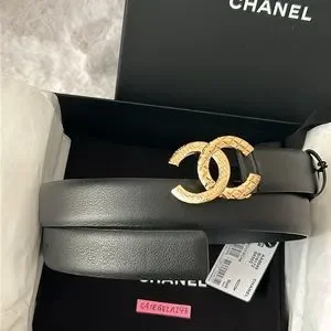 CHANEL | Accessories | New Chanel Cc Leather Belt 8534